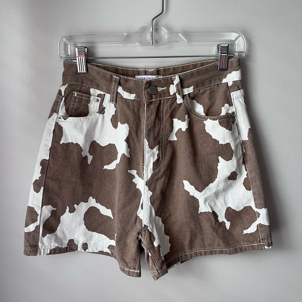 12th Tribe Cowprint Shorts